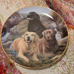 Labrador Retrievers Franklin Mint Heirloom Recommendation Plate
